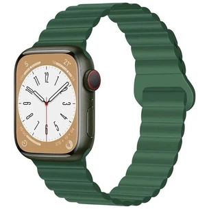 Ремінець до смарт-годинника Drobak Silicone Magnetic Link для Apple Watch All Series Ultra 2 49/45/44/42mm Army Green (898926) зображення 1