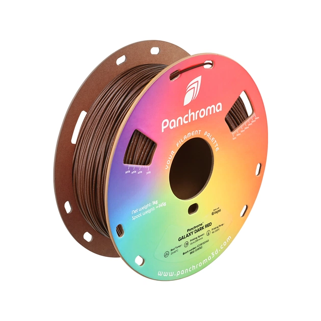 Пластик для 3D-принтера Polymaker PLA PANCHROMA GALAXY 1,75mm 1kg DARK RED (CA02027) - зображення 1