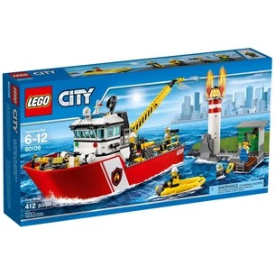 Конструктор LEGO City Fire Пожежний катер (60109) зображення 1
