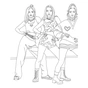 Книга Розмальовка #girls#fashion#dance Жорж (9786178023508) - зменшене зображення 4