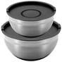 Миска MasterPro Foodies collection набір 2 шт з кришками 20/24 см (BGMP-1553) - зменшене зображення 1