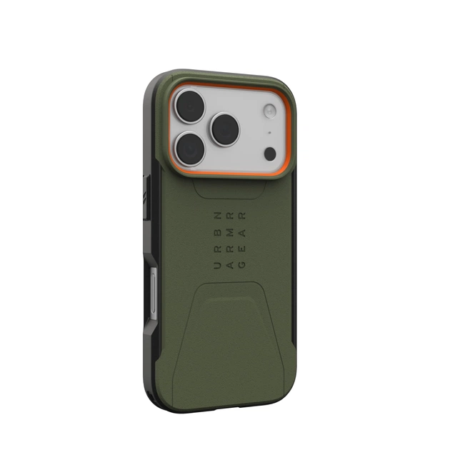 Чохол до мобільного телефона UAG iPhone 17 Pro Civilian MagSafe Olive/Orange (114545117297) - picture 4