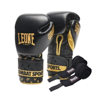 Боксерські рукавички Leone GN220 DNA Black 12 унцій (GN220_Black_12oz) зображення 1