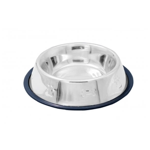 Посуд для собак Swastik Industries Миска металева на гумі з кісткою 1.4 л (2700000022009) зображення 1