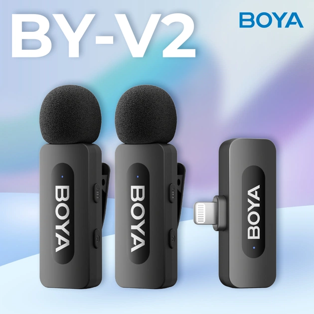 Мікрофон Boya BY-V2 Lightning Black (BY-V2) - зображення 6