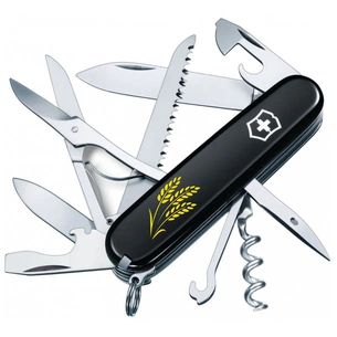 Ніж Victorinox Huntsman Ukraine Black "Колосся Пшениці" (1.3713.3_T1338u) зображення 1