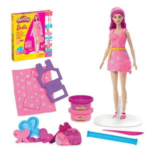 Набор для творчества Hasbro Play-Doh Barbie Серця та волосся з масою для ліплення (G1357) изображение 1
