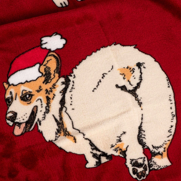 Плед Ardesto Christmas Flannel 160х200см, 100% поліестер, різдвяні коргі (ART0119PB) - picture 3