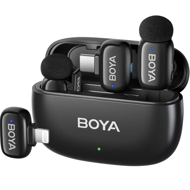 Микрофон BOYA mini 2-01 Type-C/Lightning Black - изображение 1