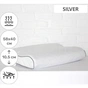 Подушка MirSon ортопедична 6041 Steep Line Silver Aero 58х40х10.5 (2200003261646) - уменьшенное изображение 2