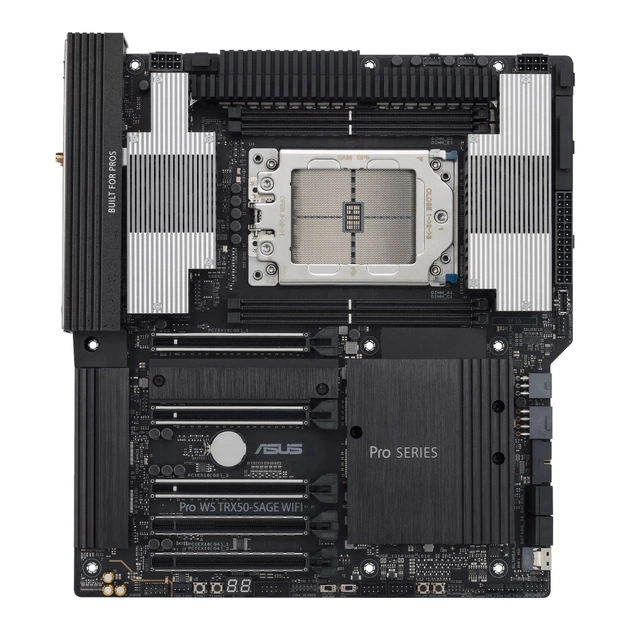 Серверна материнська плата ASUS PRO WS TRX50-SAGE WIFI A sTR5 TRX50 4xDDR5 M.2 WiFi BT CEB (90MB1LE0-M0EAY0) - зображення 1