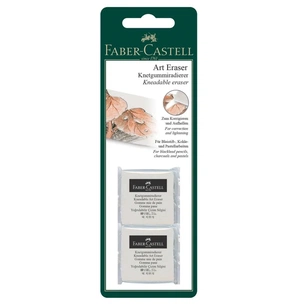Ластик Faber-Castell «Клячка», белый, 2 шт. в блистере (31706) изображение 1