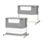 Ліжечко Kinderkraft Приставне ліжечко-люлька Neste Grow Light Grey Grey Full Wood (5902533923021) - зменшене зображення 2