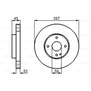 Гальмівний диск Bosch 0 986 478 638 зображення 1