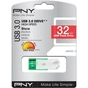 USB флеш накопичувач PNY flash 32GB Attache4 Green USB 3.0 (FD32GATT430-EF) - зменшене зображення 4