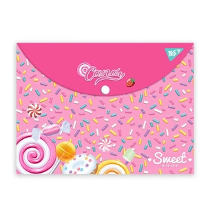Папка - конверт Yes на кнопці А4 Sweet Cream (492015) зображення 1