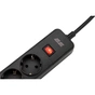 Мережевий фільтр живлення 2E 5XSchuko, 3G*1.5мм, 3*USB-A, 2м, black (2E-SP515M2USBBK) - зменшене зображення 4