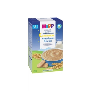 Дитяча каша HiPP молочна з печивом На добраніч 250 г (9062300140238) изображение 1