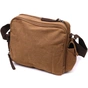 Сумка Vintage Чоловіча месенджер з текстилю Коричнева (22205) - зменшене зображення 2