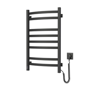 Сушарка для рушників Navin Avalon, 800х480, таймер-регулятор, сталь, чорний муар, праве підключення (12-203053-4880) зображення 1