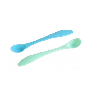 Набір дитячого посуду Baby Team ложечок 2 шт (6101_голубой_і_бірюзовий) picture 1