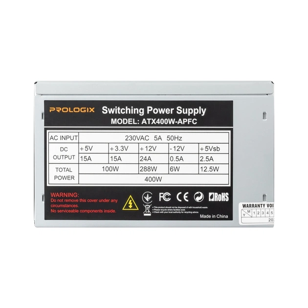 Блок питания Prologix 400W APFC Bulk (Prologix 400W Bulk (E)) - изображение 10