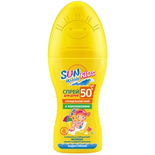Засіб від засмаги Біокон Sun Marina Kids Сонцезахисний спрей для дітей SPF 50 150 мл (4820064562087) зображення 1