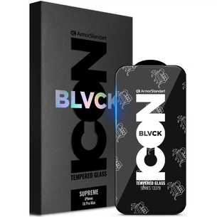 Стекло защитное Armorstandart Supreme Black Icon Apple iPhone 18 Pro Max (ARM91940) изображение 1