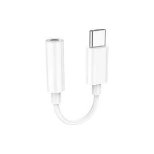 Перехідник USB-C M to 3.5mm F LS35 white HOCO (6931474790767) зображення 1