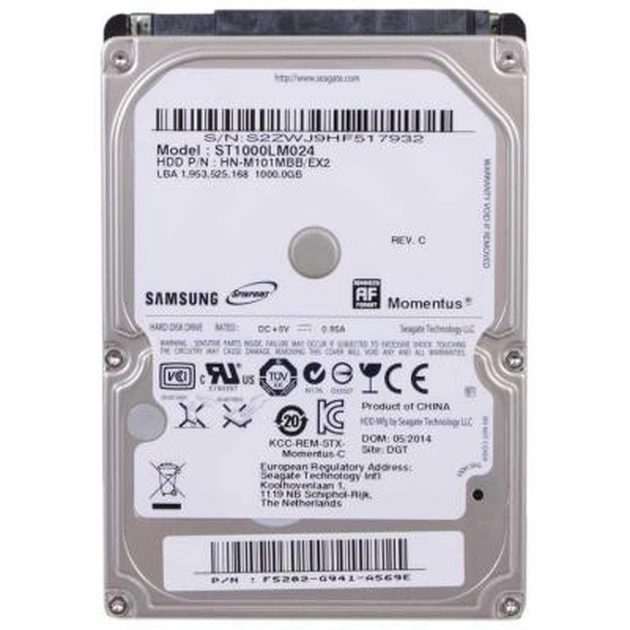 Жесткий диск для ноутбука 2.5" 1TB Seagate (# ST1000LM024 #) - изображение 1