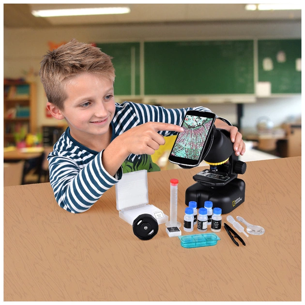 Мікроскоп National Geographic 40x-640x з адаптером для смартфона (922416) - picture 6