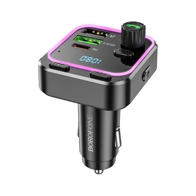 FM модулятор BOROFONE BC53, Black, Box - picture 3