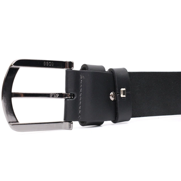 Ремінь Grande Pelle Під джинси з натуральної шкіри Чорний (11686) - зображення 6