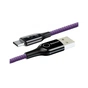Дата кабель USB 2.0 AM to Lightning 1.0m 2.4A purple Baseus (CALCD-05) - зменшене зображення 3