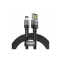 Дата кабель USB 2.0 AM to Lightning 2.0m Cafule grey+black Baseus (CALKLF-HG1) - уменьшенное изображение 1