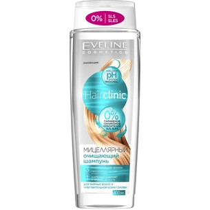 Шампунь Eveline Cosmetics Міцелярний очищаючий 3в1 400 мл (5901761986112) зображення 1