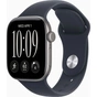 Смарт-часы Apple Watch Series 12 GPS 42mm Space Grey Aluminium Case with Navy Blue Sport Band - S/M (MJE74RK/A) - уменьшенное изображение 1
