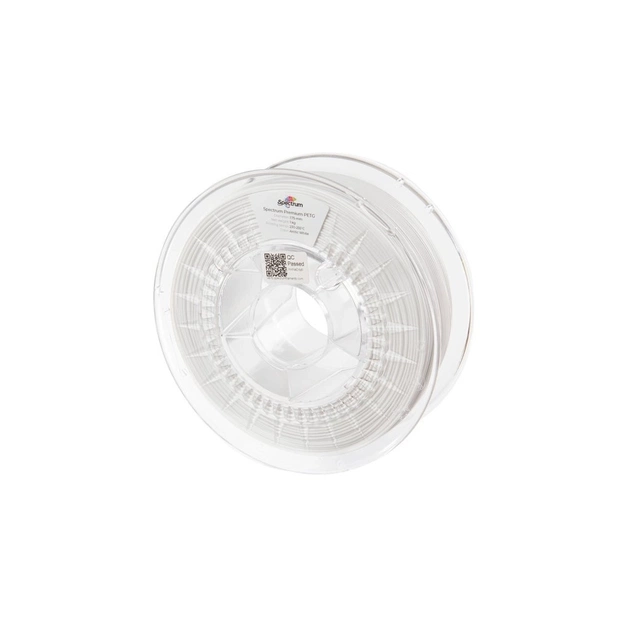 Пластик для 3D-принтера Spectrum PET-G Premium 1.75mm ARCTIC WHITE 1kg (RAL 9016) (80057) - изображение 1
