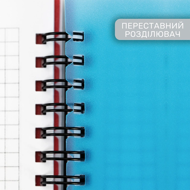 Блокнот Optima Antique B5 з розділювачами 120 аркушів, клітинка (O20356-21) - зображення 5