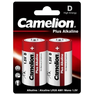 Батарейка Camelion D LR20 Plus Alkaline * 2 (LR20-BP2) зображення 1