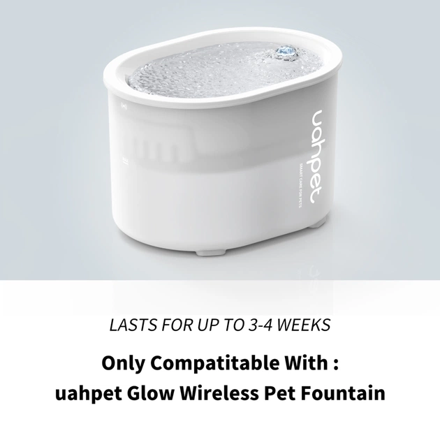 Універсальний посуд для тварин Uahpet Поїлка Glow Wireless Pet Fountain (UYSJ05QD) - picture 12