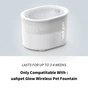 Універсальний посуд для тварин Uahpet Поїлка Glow Wireless Pet Fountain (UYSJ05QD) - уменьшенное изображение 12