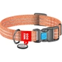 Нашийник для тварин WAUDOG Re-cotton з QR паспортом світловідбивний Ш 25 мм Д 37-58 см помаранчевий (02944) - зменшене зображення 1