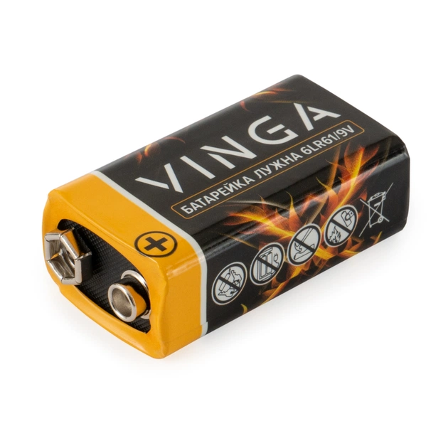 Батарейка 9V 6LR61 Alkaline Vinga (VJAB9V1) - picture 3
