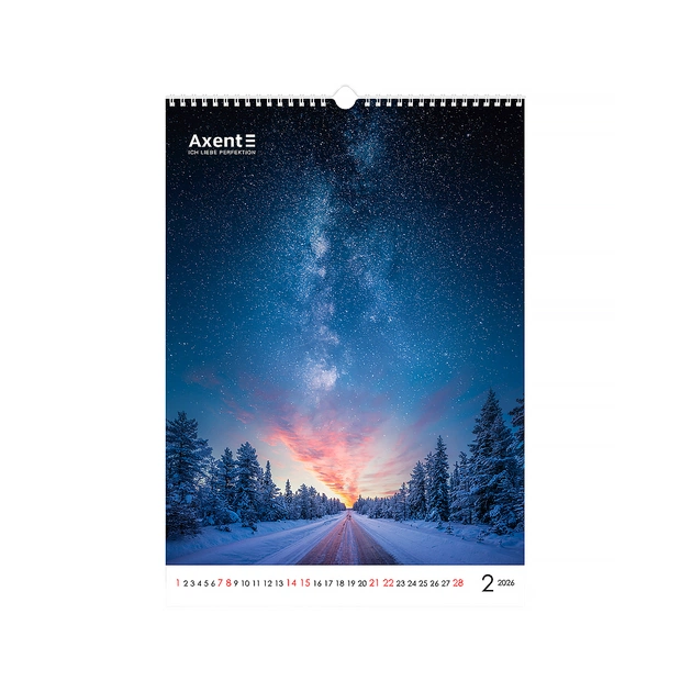 Календар Axent настінний А3 2026 р. Landscapes (8804-26-1-A) - зображення 3