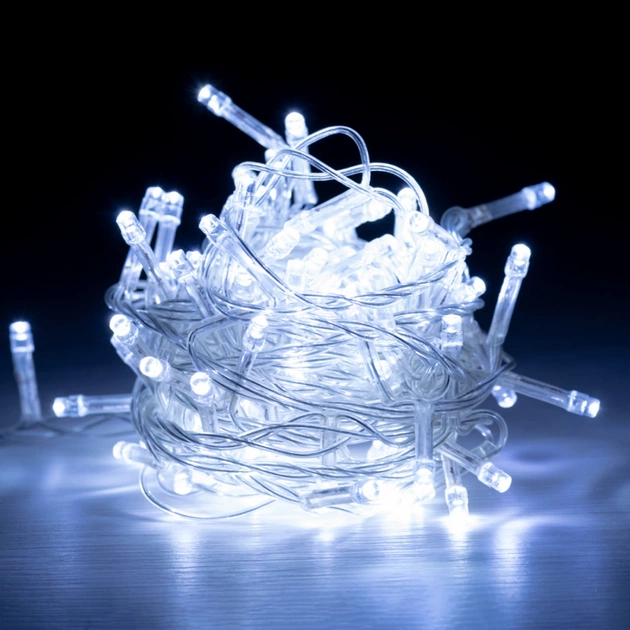Гірлянда YES! Fun LED Christmas time 100 ламп, холодно-біла, 5м. 8 режимів (801156) - изображение 1