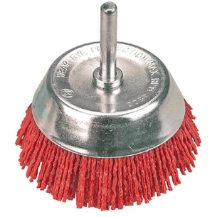 Щітка для електроінструменту Verto на дриль, щітка чашкова 75 мм, з хвостовиком (62H710) зображення 1