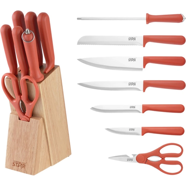 Набір ножів WINNINGSTAR ST-7802 7 предметів Red (WNNGS-ST-7802-RD) - picture 1