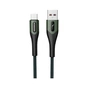 Дата кабель USB 2.0 AM to Micro 5P 1.0m 3A braided dark green SkyDolphin (USB-000584) - зменшене зображення 1
