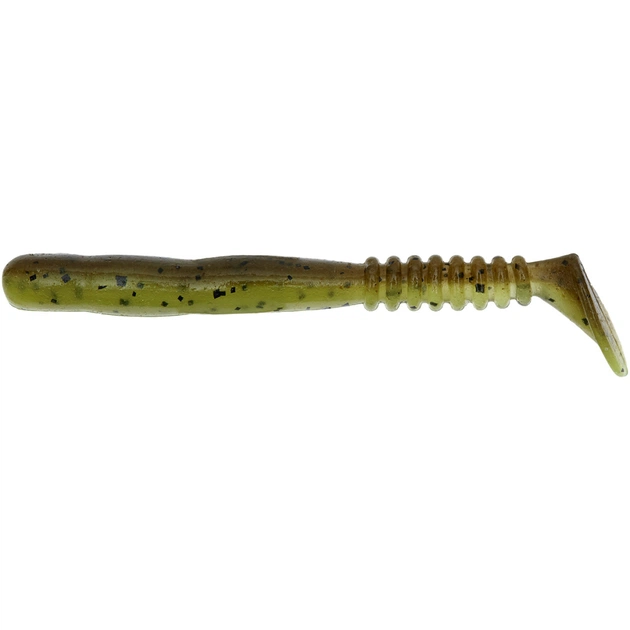 Силикон рыболовный Reins Rockvibe Shad 2" B08 Green Pumpkin Chart Melon (16 шт/уп.) (1552.08.91) - изображение 1